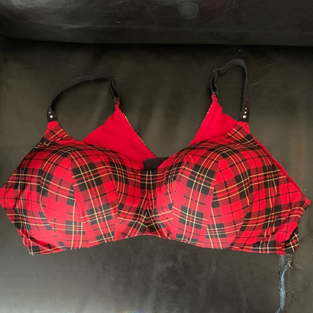 Torrid  Red Plaid Bra